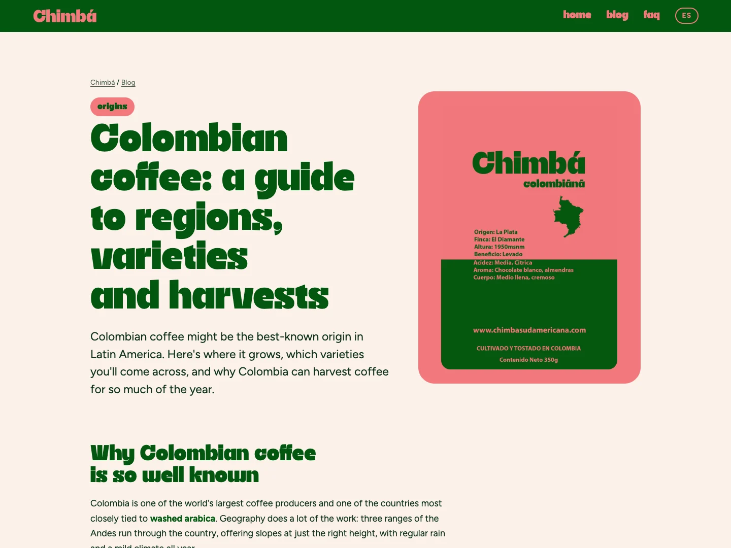 Chimba Coffee guides & FAQ · Alkeme Design
