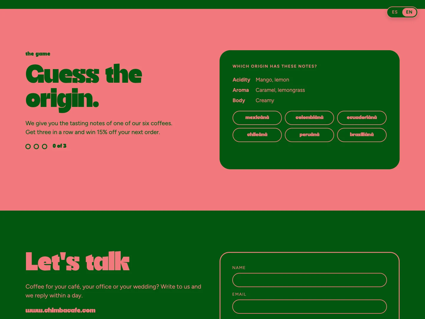 Chimba Website · Alkeme Design