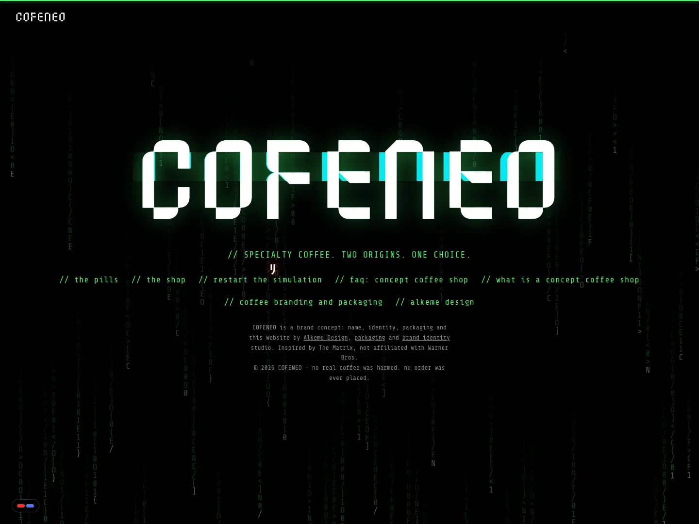 COFENEO Website: a scroll journey · Alkeme Design