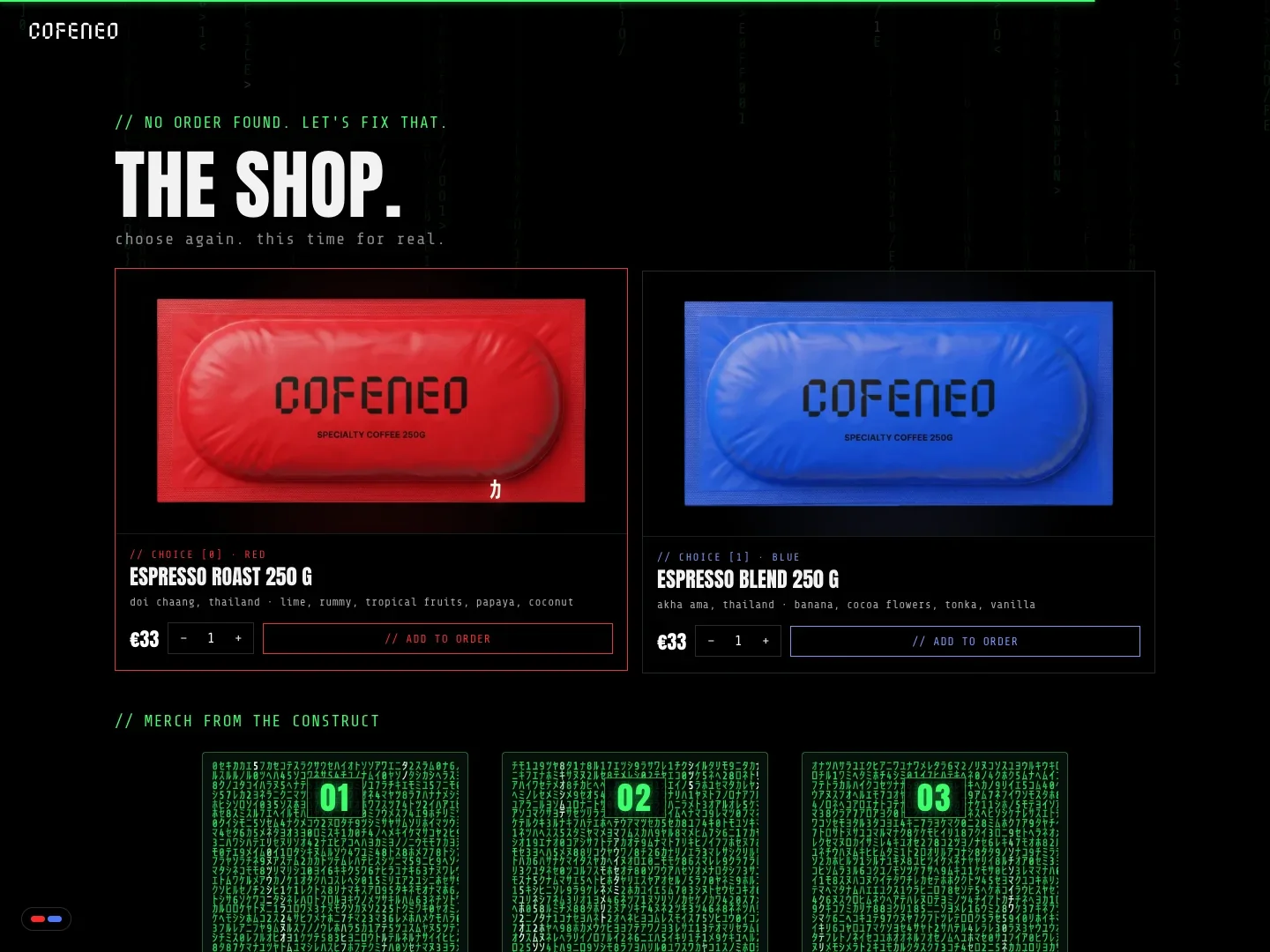 COFENEO Website: a scroll journey · Alkeme Design