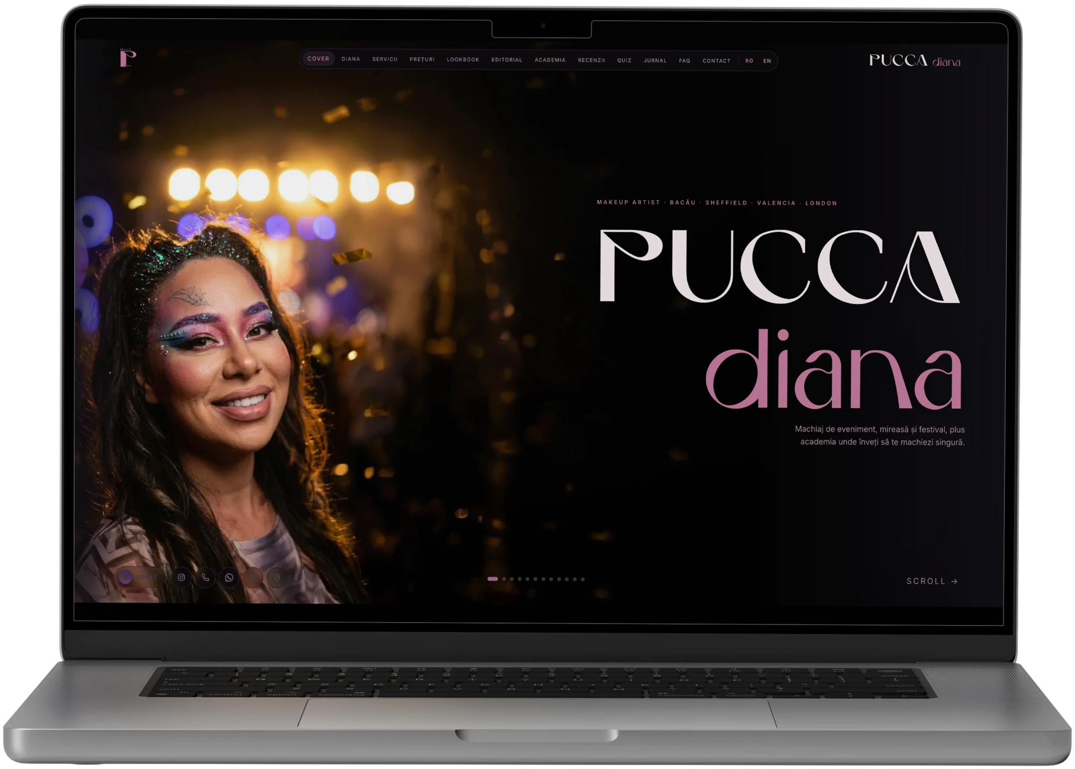 Pucca Diana The website · Alkeme Design