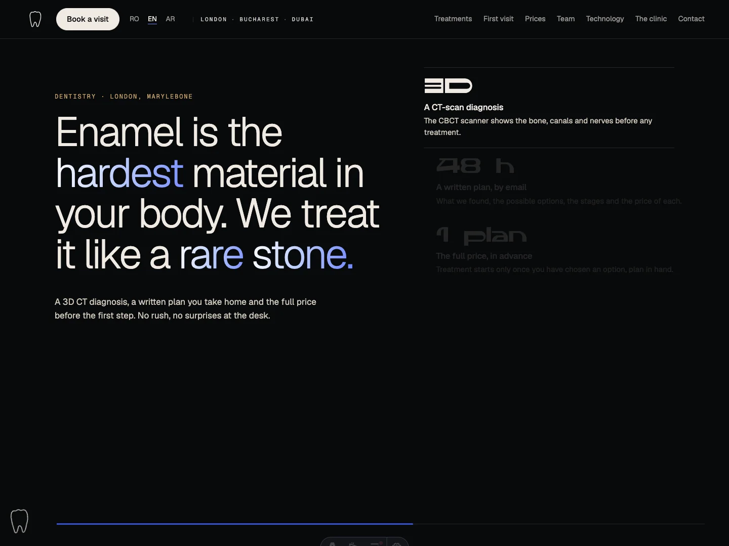 Smalț Website: the homepage · Alkeme Design