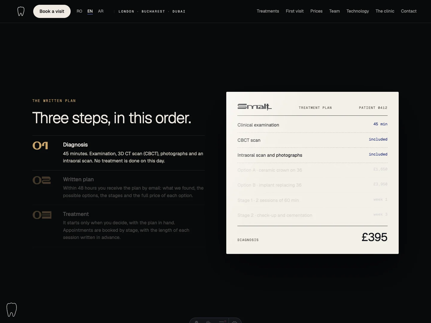 Smalț Website: the homepage · Alkeme Design